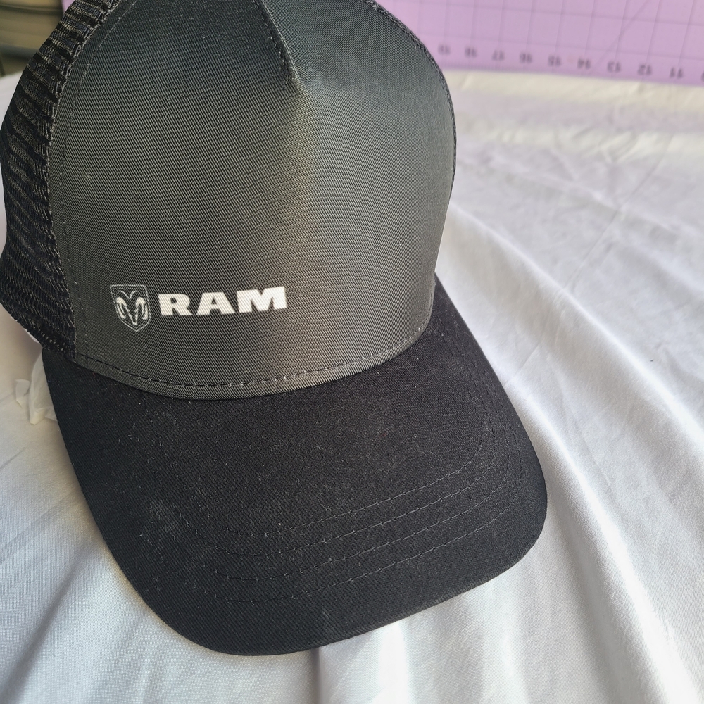 Black Trucker Cap Dodge Ram Cap